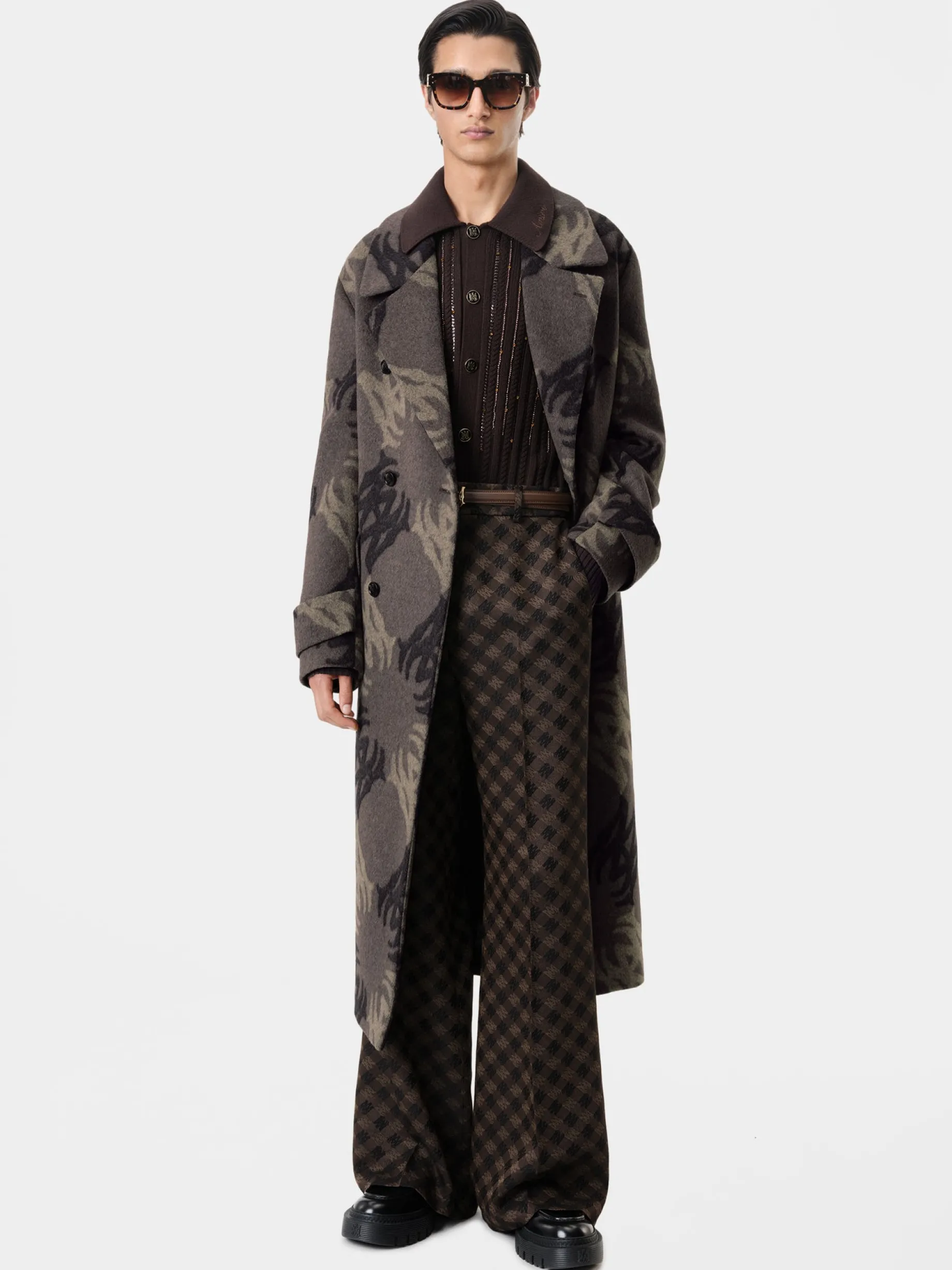 MA QUAD BRUSHED DOUBLE-BREASTED OVERCOAT