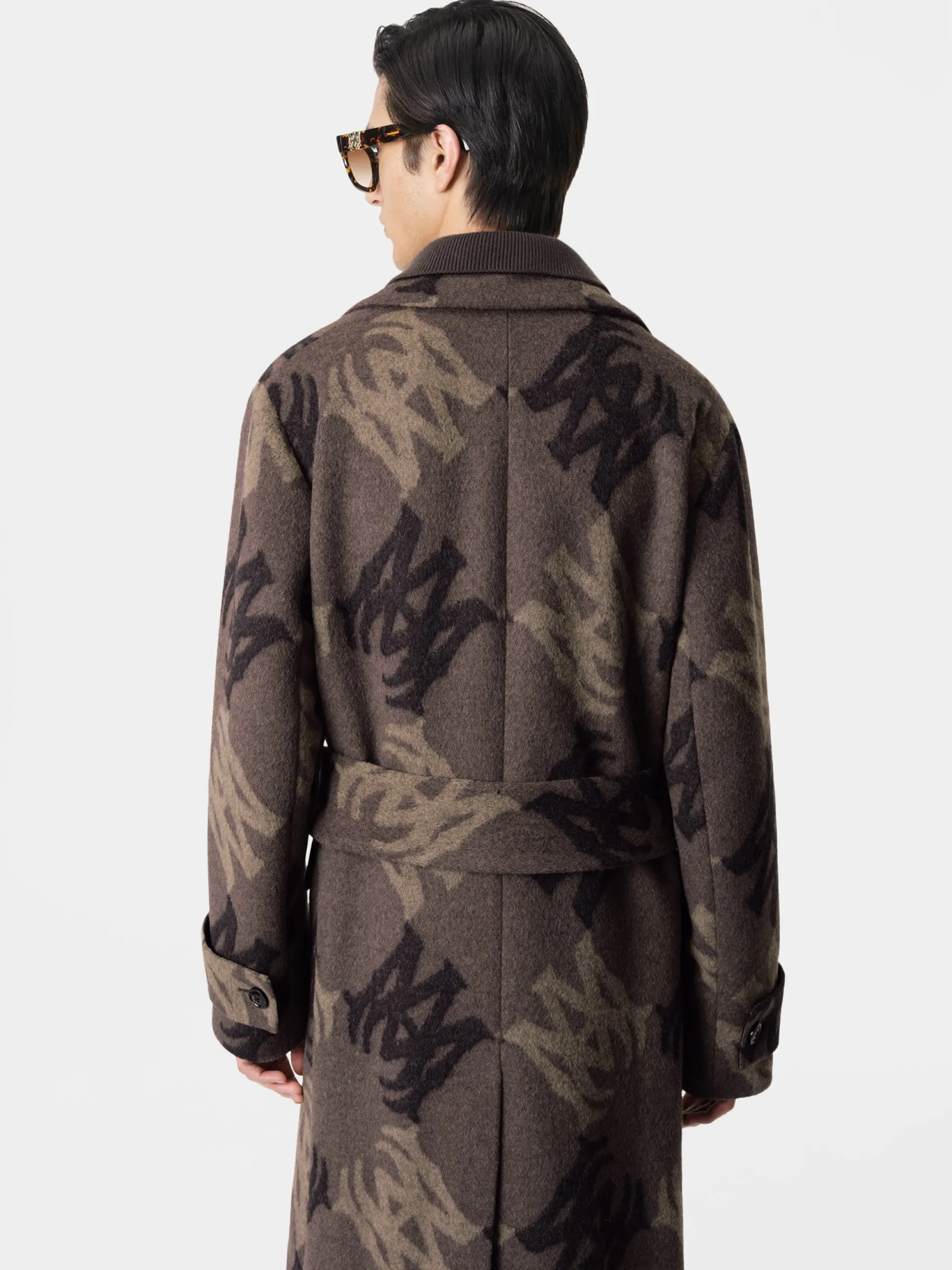 MA QUAD BRUSHED DOUBLE-BREASTED OVERCOAT