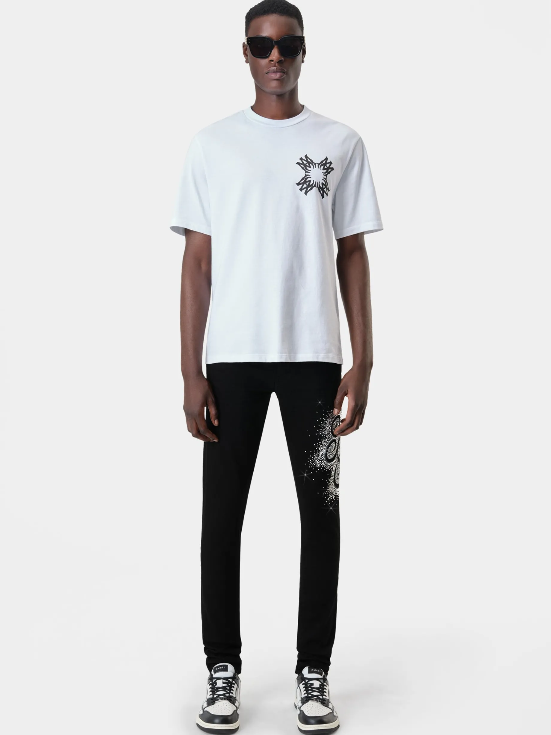 MA SWIRL CRYSTAL SKINNY JEAN