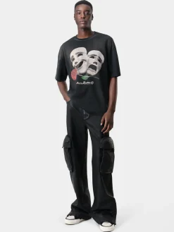 THEATRE MASKS OVERSIZED TEE