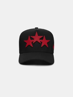 THREE STAR STAGGERED AMIRI FULL CANVAS HAT