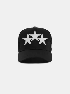 THREE STAR STAGGERED AMIRI FULL CANVAS HAT
