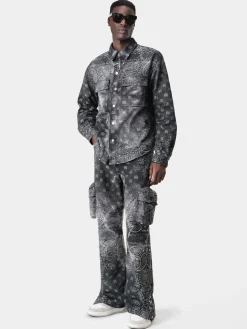 TIE DYE BANDANA OVERSHIRT