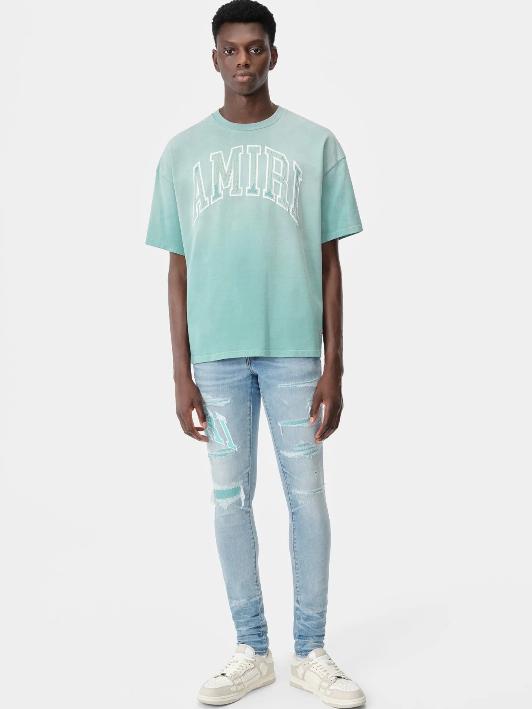 VARSITY LOGO REPAIR JEAN