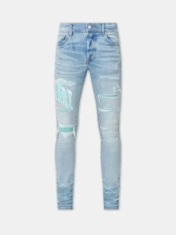 VARSITY LOGO REPAIR JEAN
