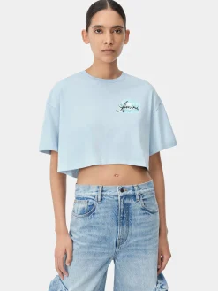 WOMEN'S AMIRI PARADISE AIRBRUSH TEE