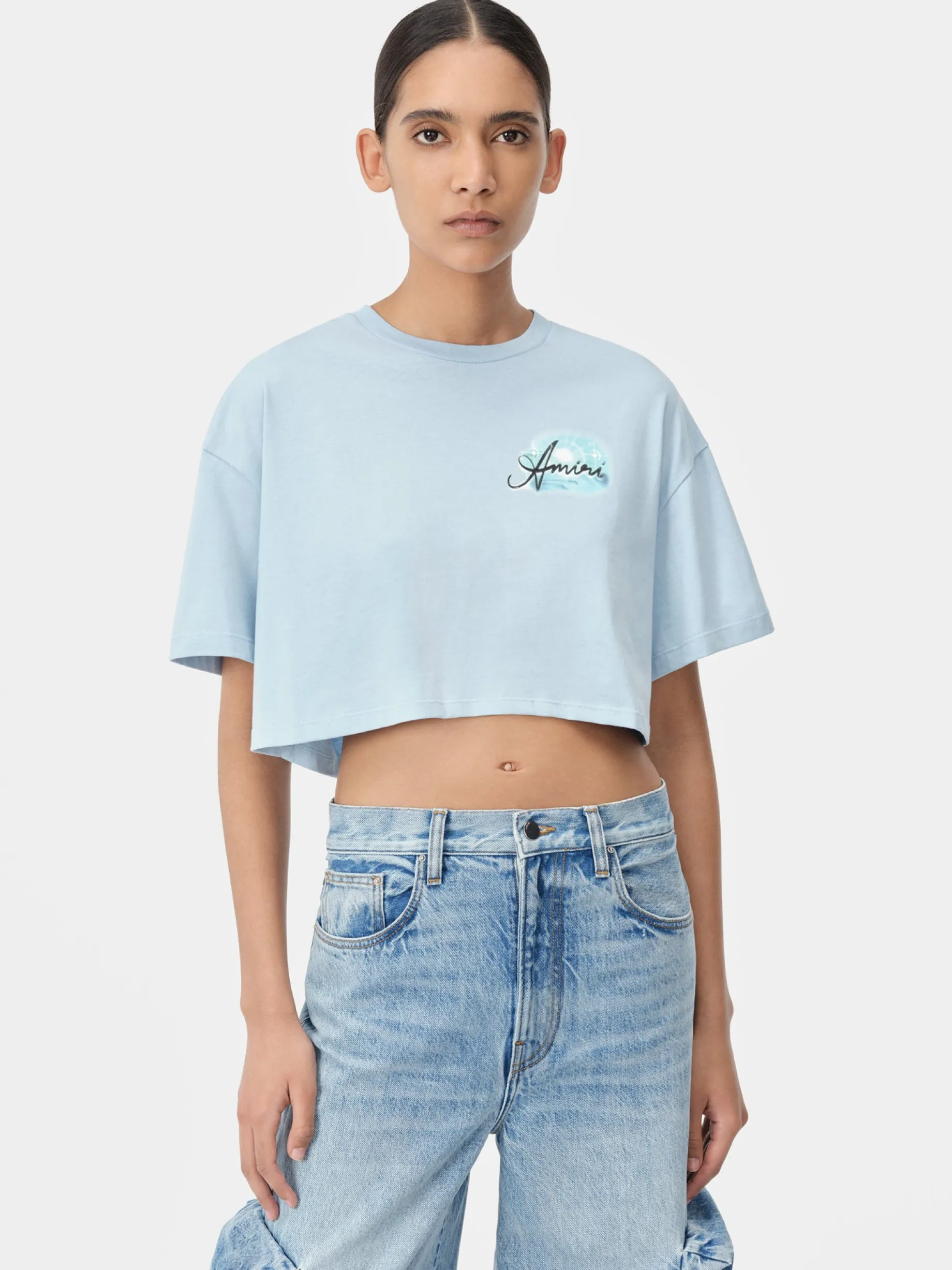 WOMEN'S AMIRI PARADISE AIRBRUSH TEE