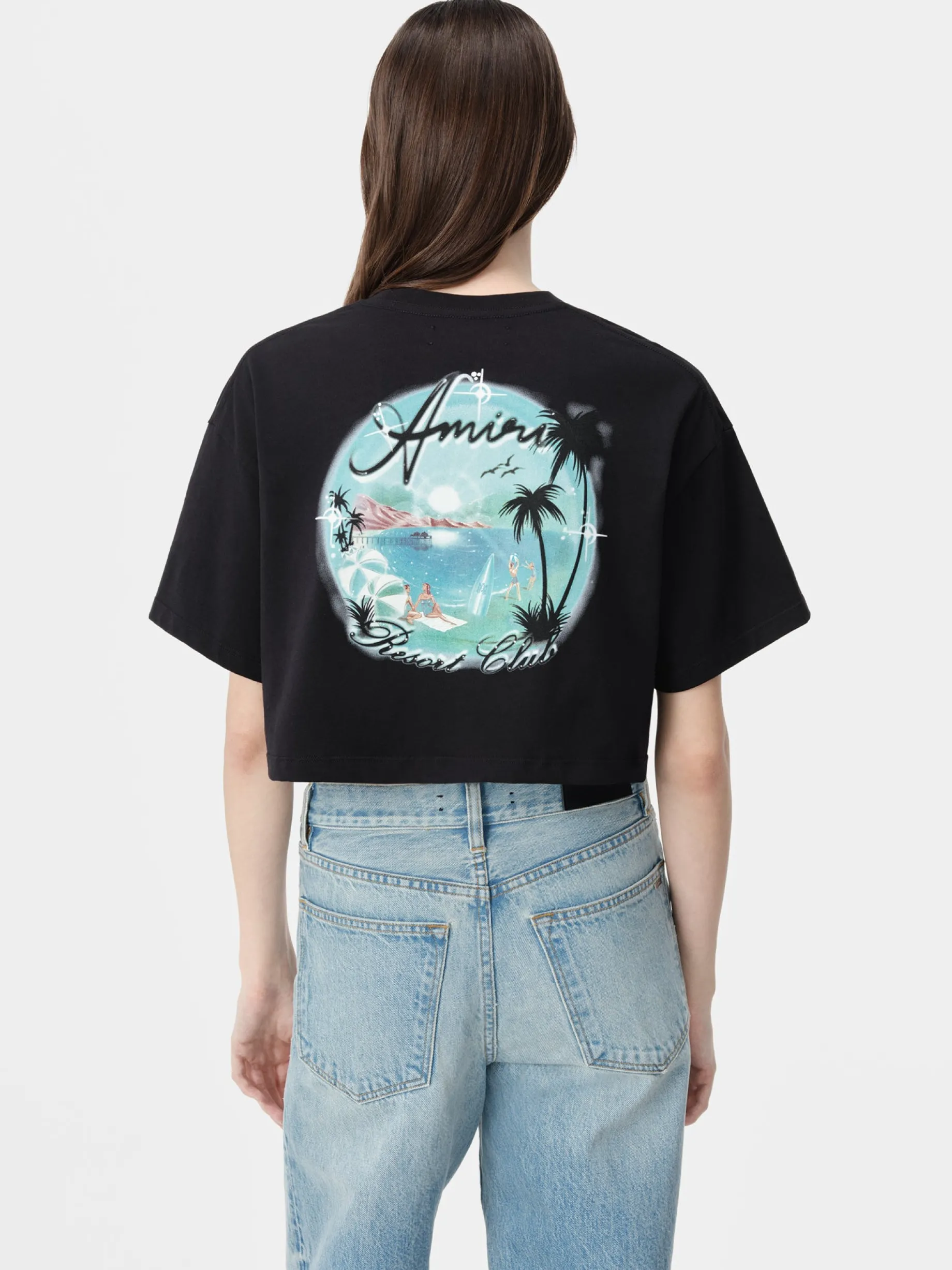 WOMEN'S AMIRI PARADISE AIRBRUSH TEE