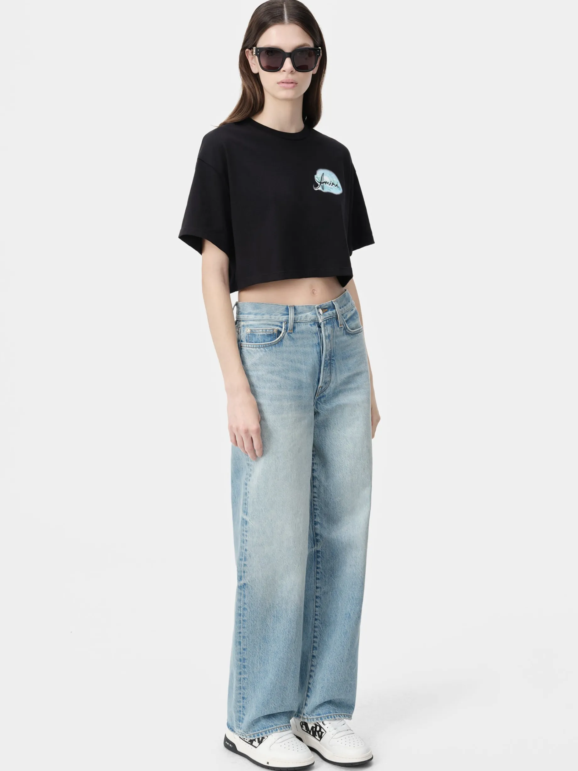 WOMEN'S AMIRI PARADISE AIRBRUSH TEE