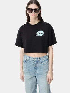 WOMEN'S AMIRI PARADISE AIRBRUSH TEE