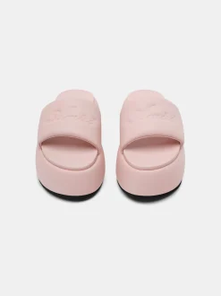 WOMEN'S AMIRI SCRIPT PLATFORM SANDAL