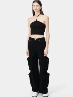 WOMEN'S AMIRI STACKED HALTER TOP