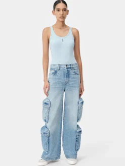 WOMEN'S AMIRI STACKED RIBBED TANK