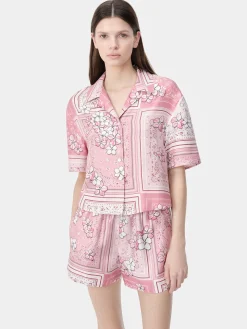 WOMEN'S BANDANA FLORAL SHIRT