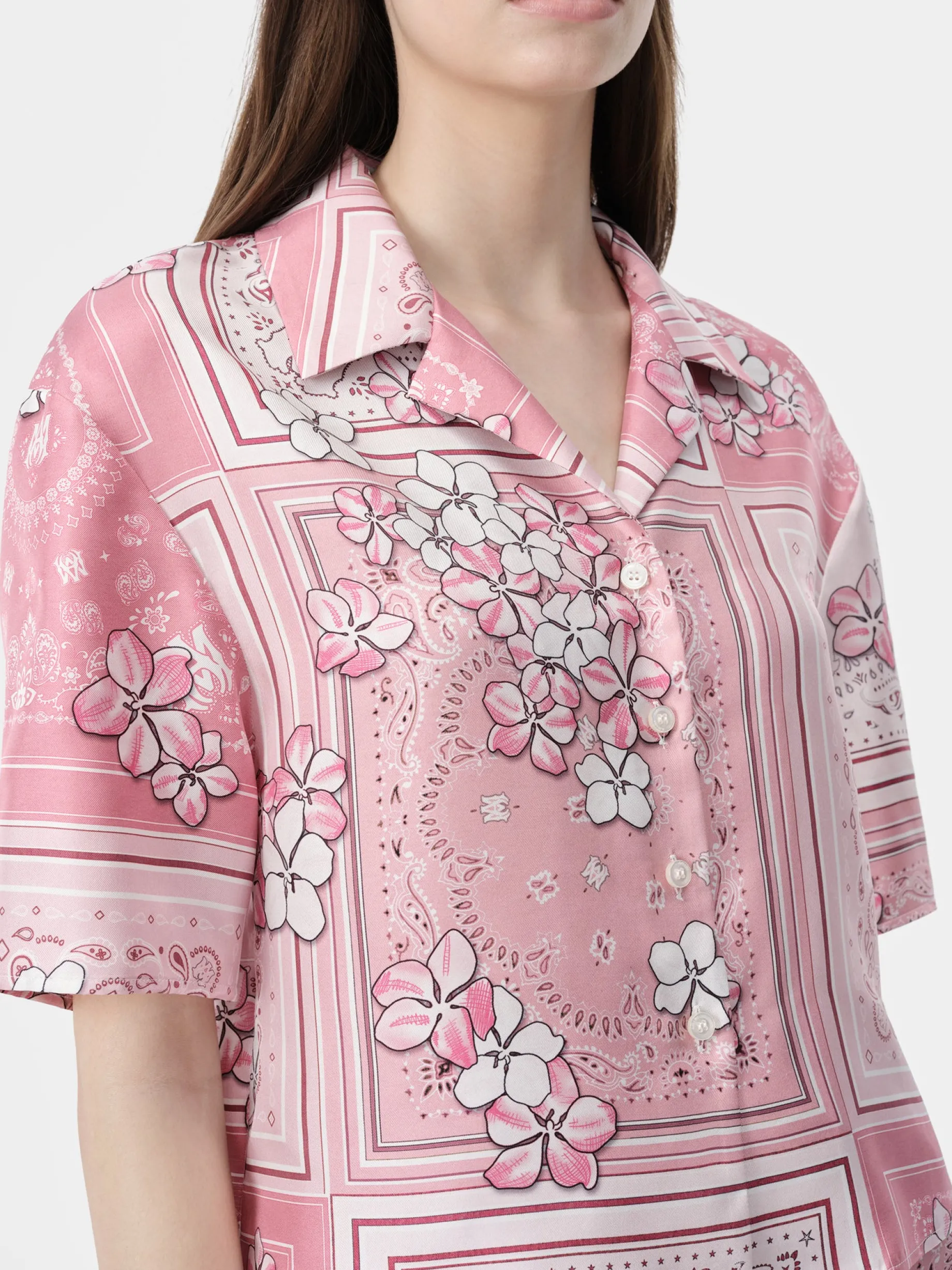 WOMEN'S BANDANA FLORAL SHIRT