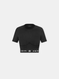WOMEN'S MA RIBBED SEAMLESS S/S TOP